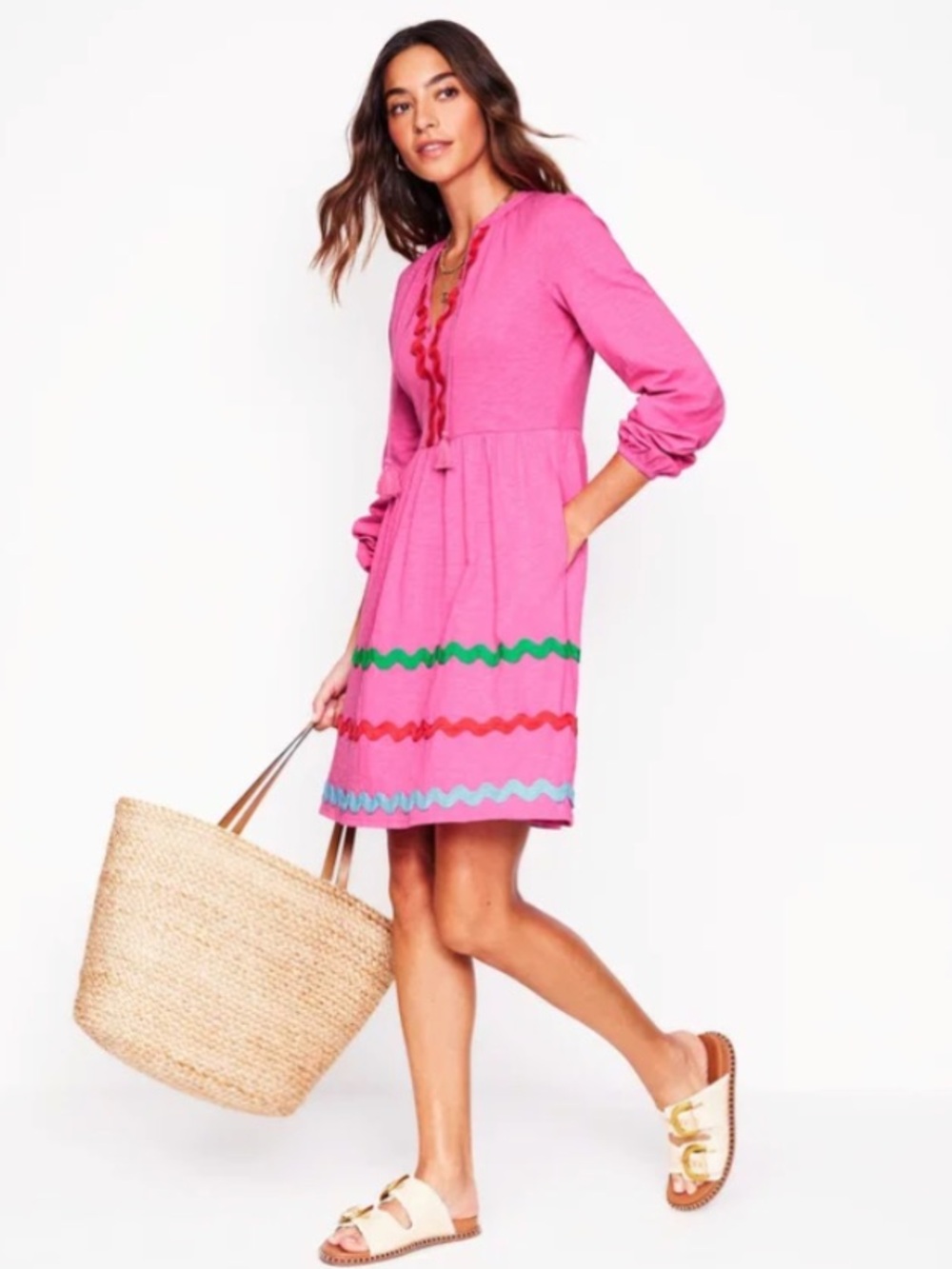 Boden Corinna Ric Rac Dress - Picture 4 of 12